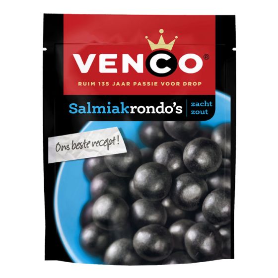 Venco Salmiakrondos Zacht Zout 225g